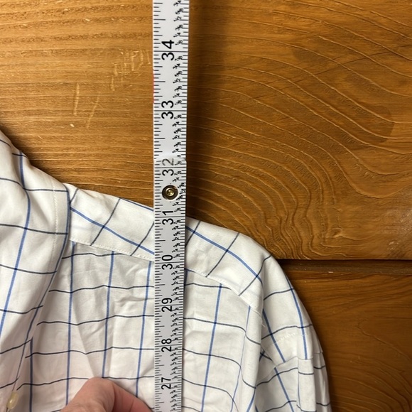 RALPH LAUREN Classic Fit Men Button Down White Plaid Long Sleeve business casual - Picture 3 of 8